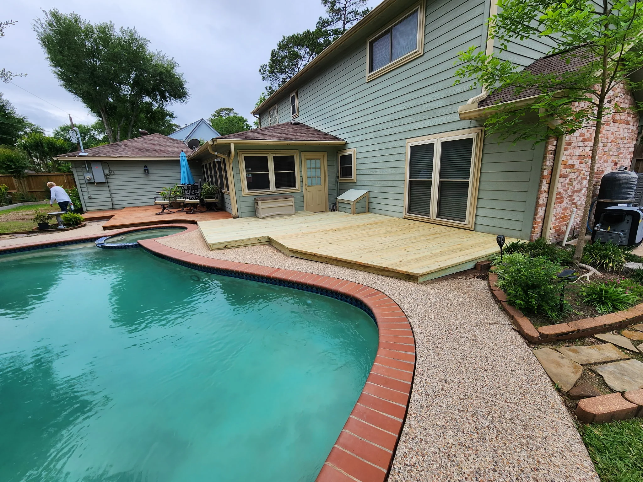 Wooden Pool Deck